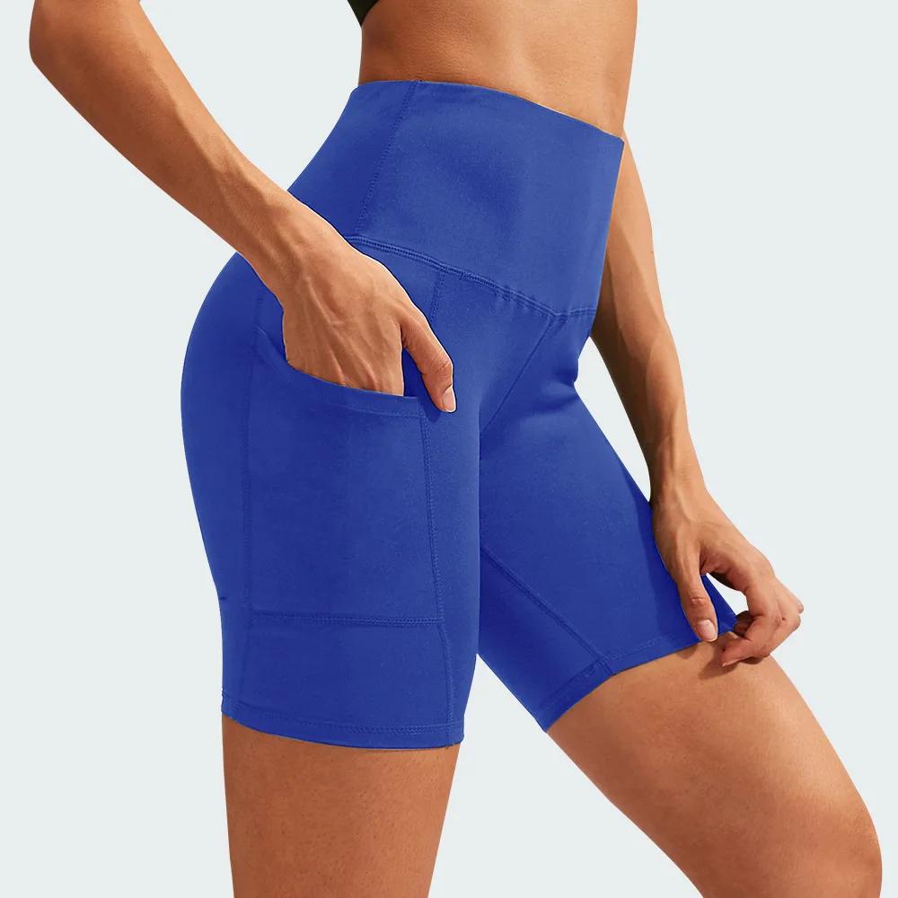 Femmes Yoga Shorts taille haute entraînement Shorts de gymnastique Fitness Yoga ascenseur bout à bou