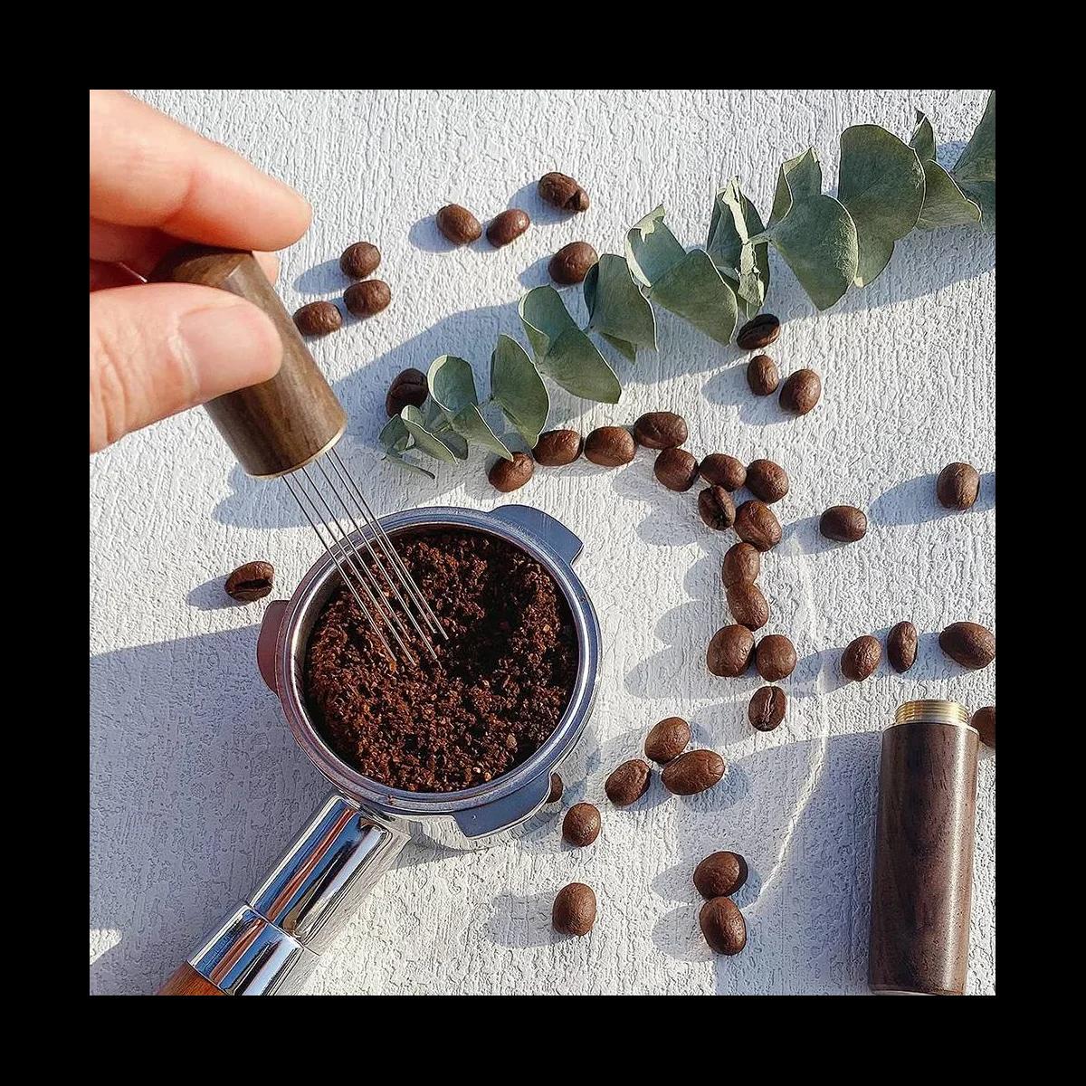 Agitateur de café expresso portable, outil de distribution d'espresso, 6 lames grossières, document