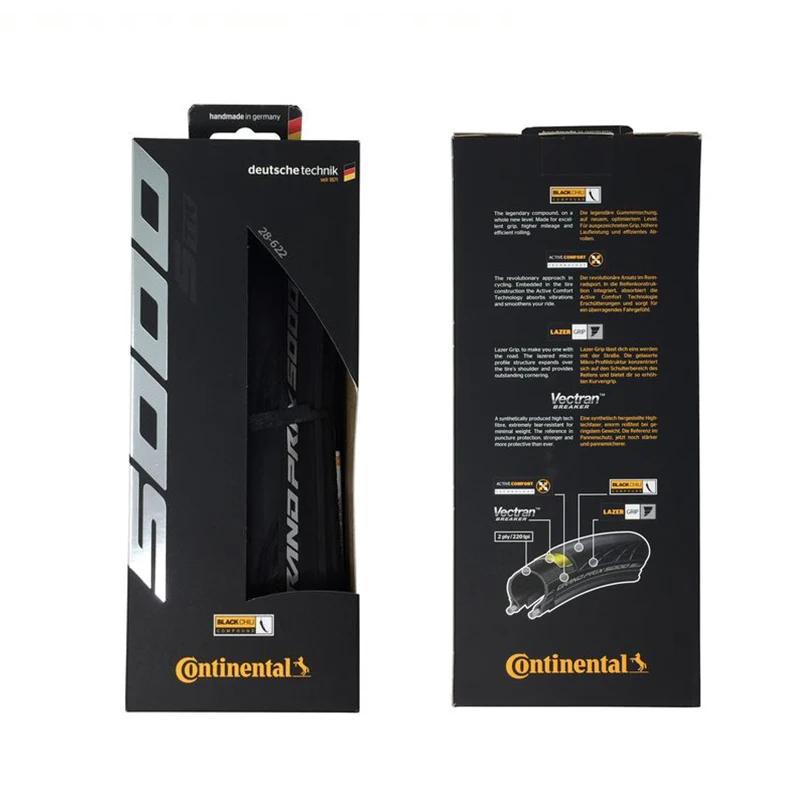Continental Grand Masters-Pneus de vélo de route sans chambre à air, pliants, 5000, GP5000, 700x20 C