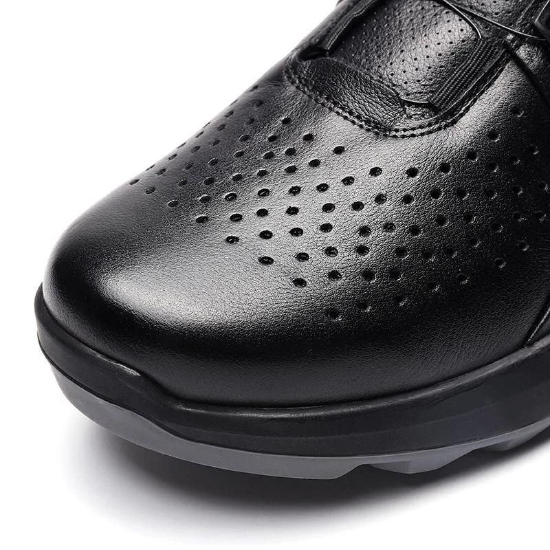 Chaussures de golf professionnelles pour hommes, baskets en cuir respirantes, chaussures de sport co