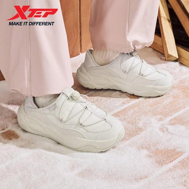Xtep chaussures en coton pour femmes 2025 hiver nouveauté loisirs confortable coussin soutien résist