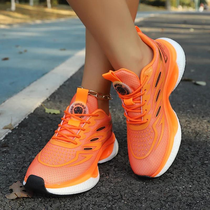 Chaussures de course femme grande taille 36-45 - Baskets sport décontracté unisexe - Absortion choc pour tennis et running