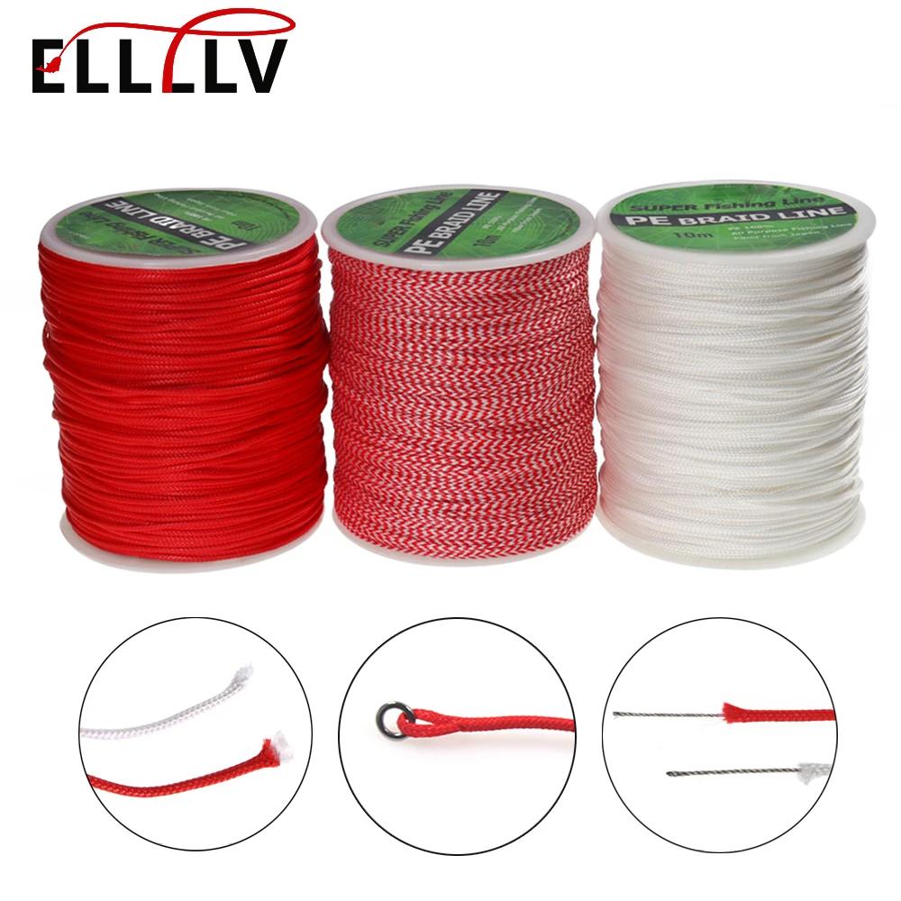 Elllv 100 mètres/bobine PE tressé ligne d'assistance pour la pêche en eau salée gabarits crochet pêc