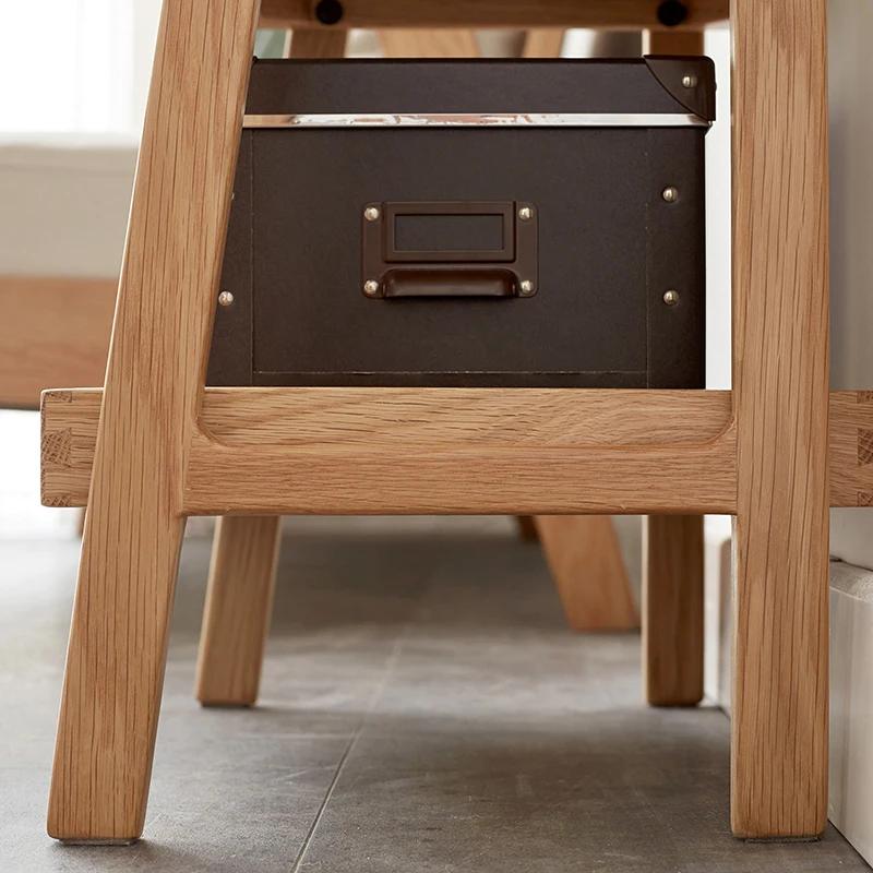 Banc de rangement, chaussure en bois de hêtre à 3 niveaux T1 pour entrée, stockage Premium évalué po