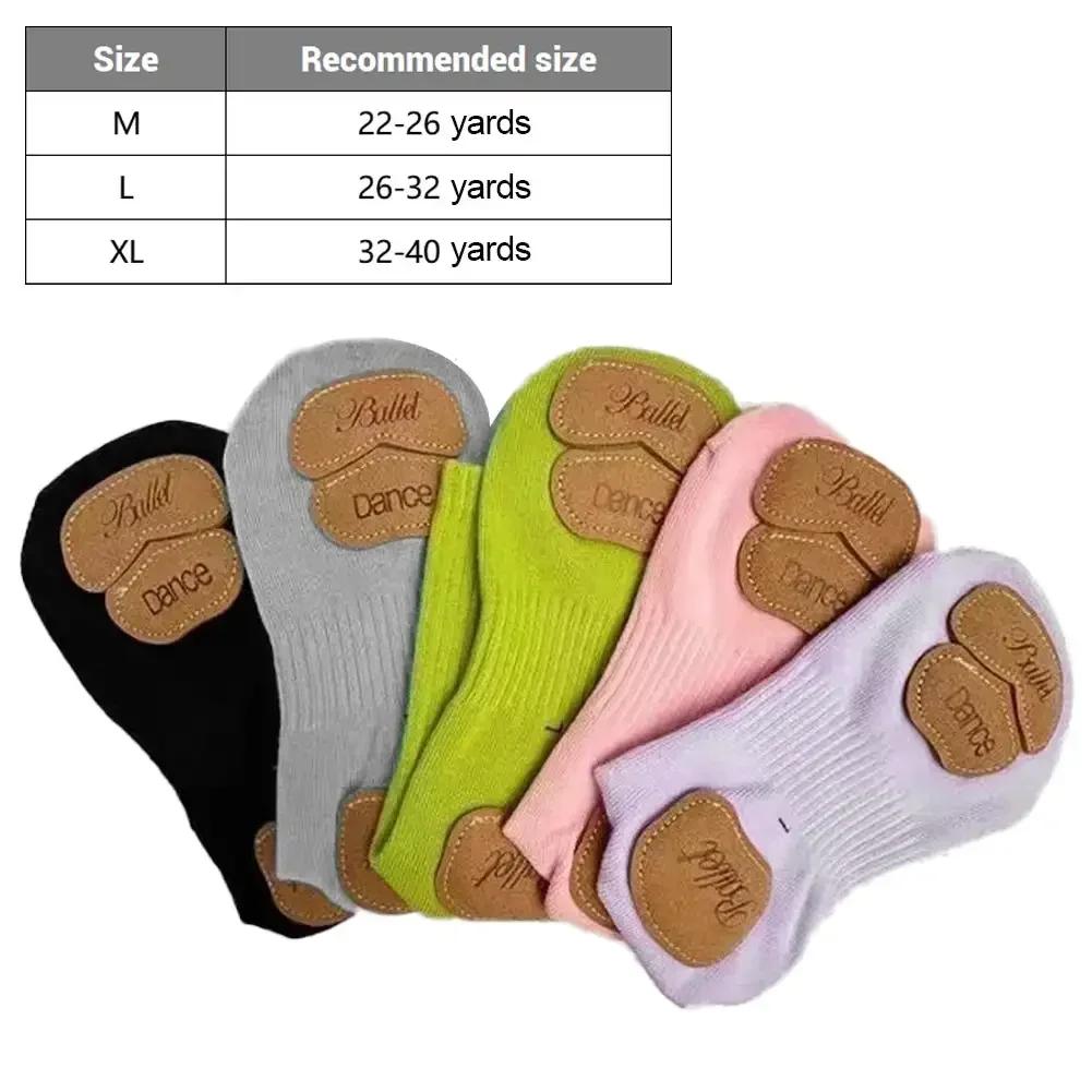 Chaussettes de Yoga de danse moderne antidérapantes pour filles, femmes et hommes, chaussettes de Ba