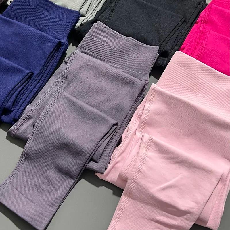Histello Leggings de sport femmes pantalons sans couture collants de Yoga Scrunch Bum Joggers Fitnes