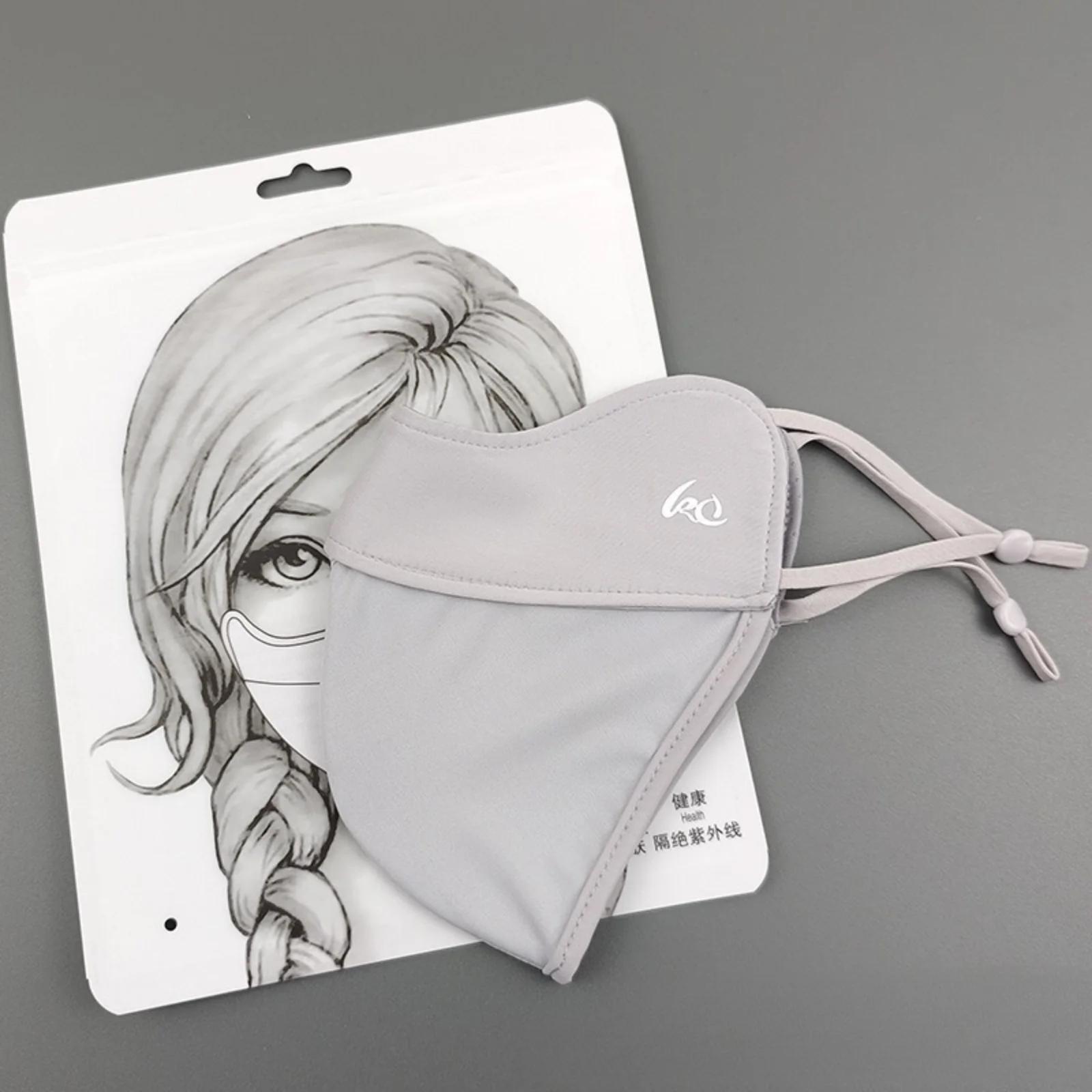 Nouveau Voile de Protection Solaire Fin 2025 en Soie Glacée pour le Visage, Masque d'Été, Protection