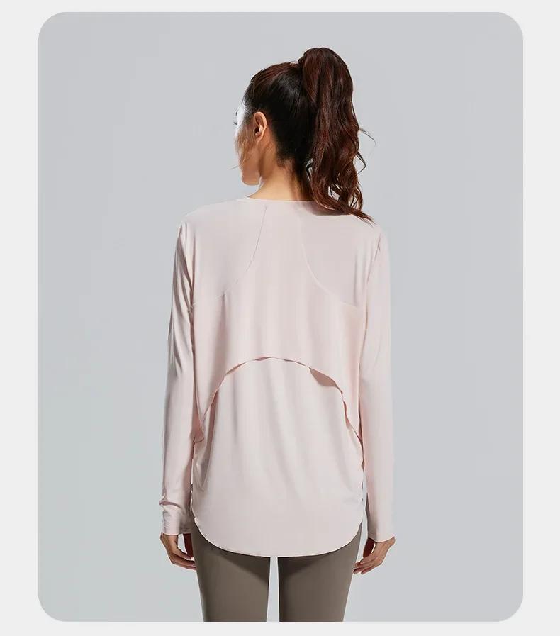 STOUREG – couverture de Yoga, vêtements de sport respirants, chemise de Fitness ample, hauts d'entra