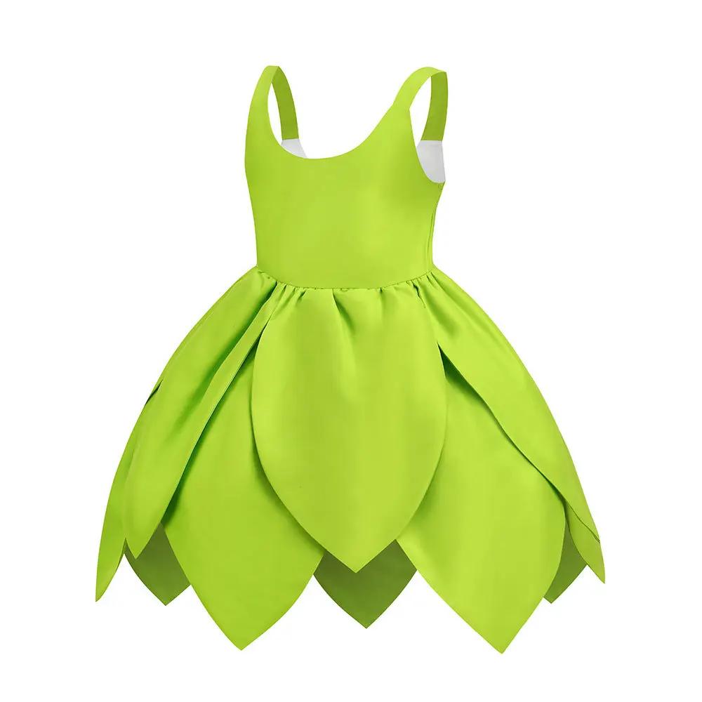 Miss Tinker Frock Cosplay Costume pour enfants, robe à bretelles, elfes, lutin nickel é, vêtements d