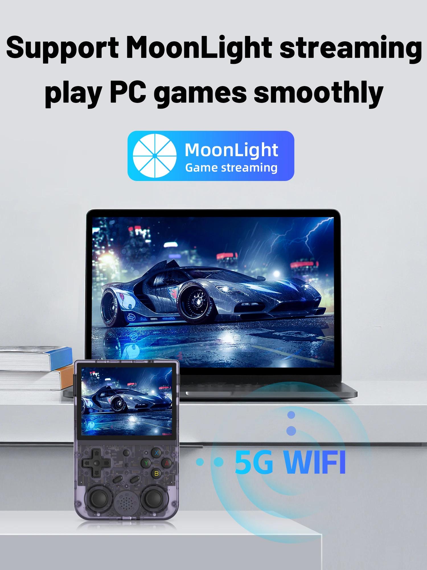 ANBERAlfred-Console de jeu, écran IPS 3.5 en effet, sortie HDMI, Android, Linux OS, émulateur rétro