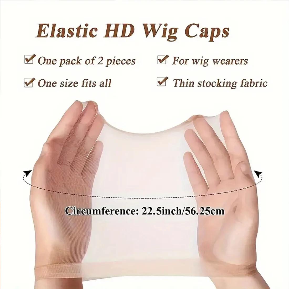 Bonnet de perruque Transparent HD de haute qualité, bas en Nylon, élastique en vrac, outil de perruq