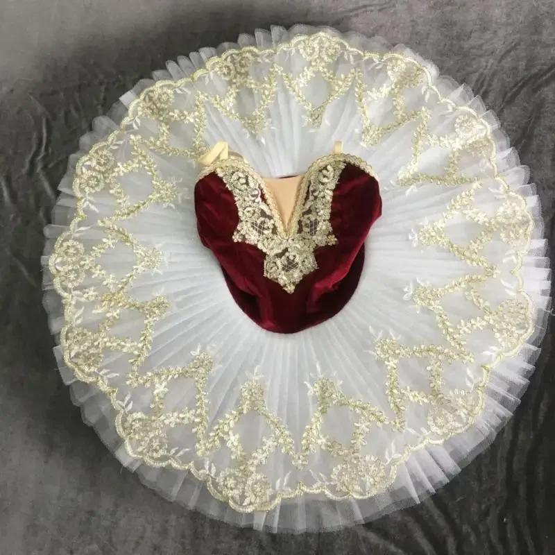 Tutu de Ballet professionnel pour filles, plateau bleu rose, crêpes, robe de soirée de ballerine, Co