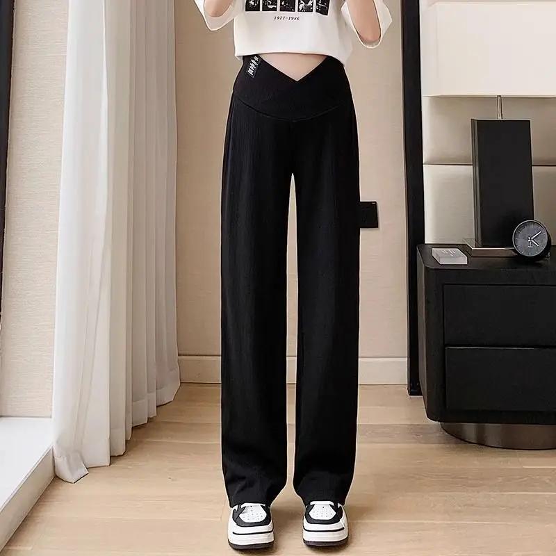 Pantalon d'été fin à jambes larges pour femmes enceintes, ALTERAbdomen, taille haute, fjGrossesse, p