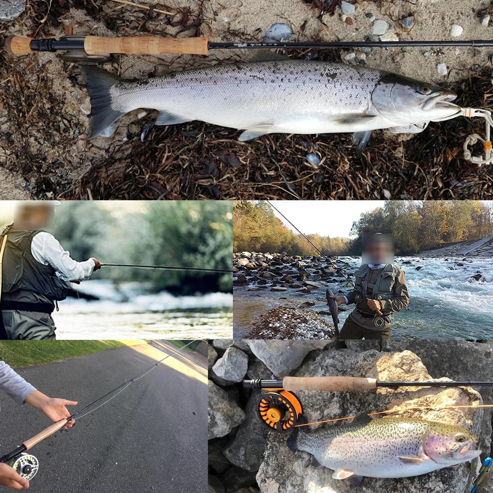 Canne à pêche à la mouche Maximumcatch 30T + 40T SK carbone 4-8WT 9FT 4sec canne à mouche à Action r