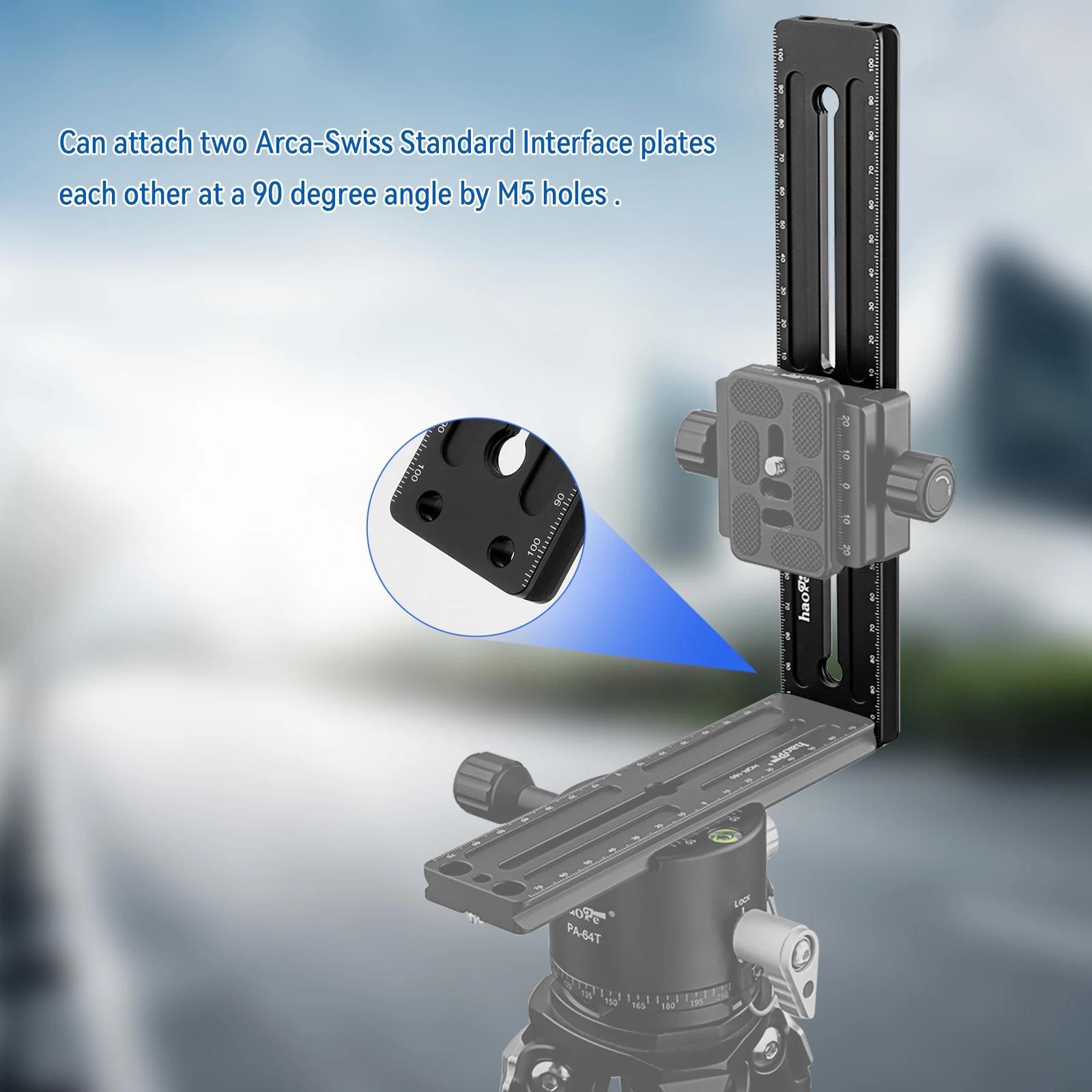 Haoge – Rail d'extension Long polyvalent à dégagement rapide, plaque coulissante pour caméra, trépie