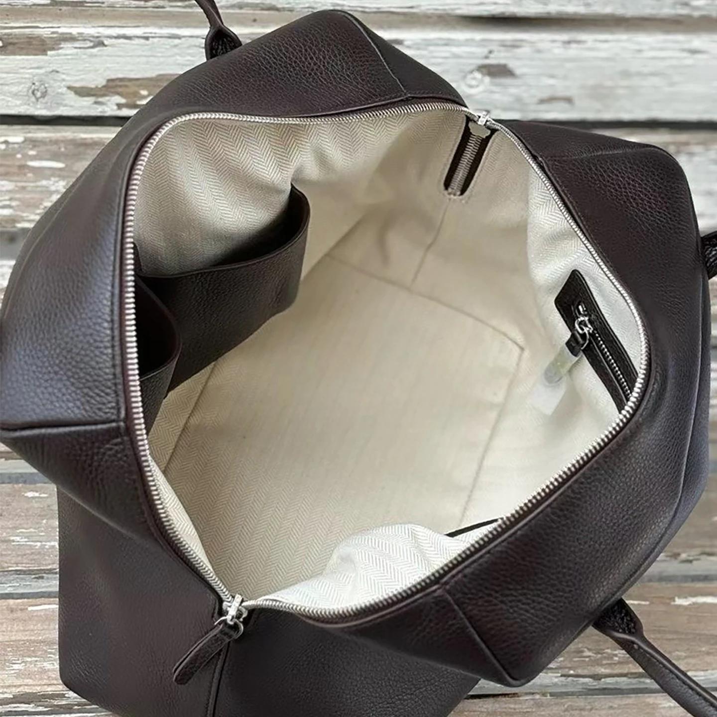 XHTY sac à bandoulière en cuir véritable sac sous les bras femmes doux grande capacité sac de Bowlin