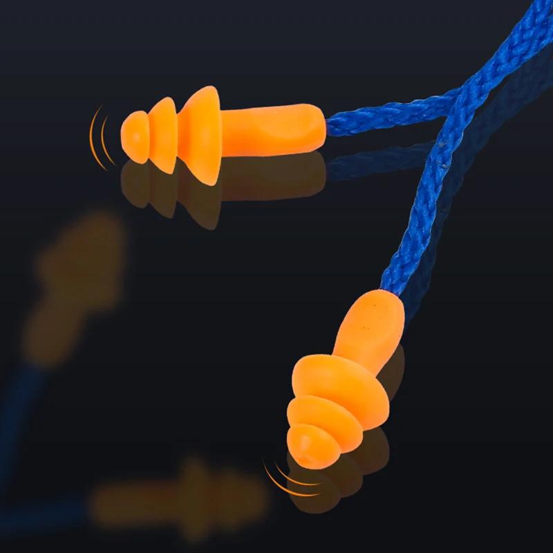 1/5/10 paires de bouchons d'oreille antibruit bouchons d'oreille filaires en Silicone protecteur d'o