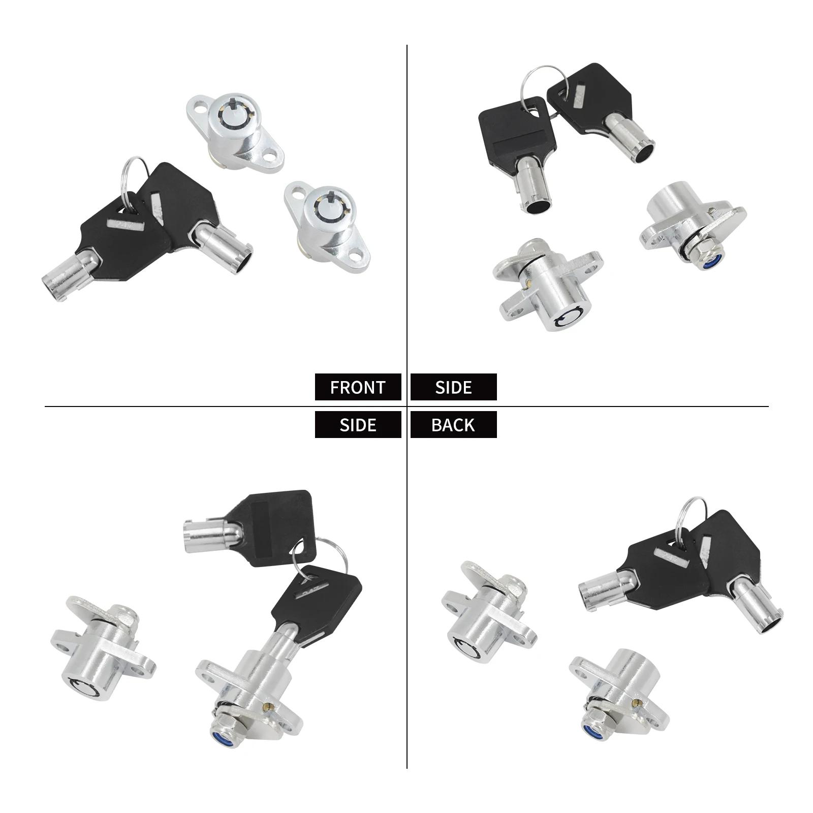 Serrure de sacoche de moto avec jeu de 2 clés, pour Harley Touring Electra Street Glide Road King FL