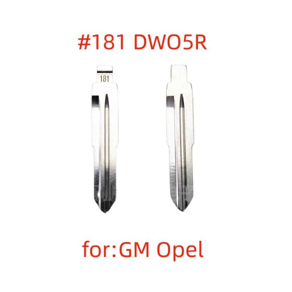Bouton de clé 10 pièces 181 # KD clé lame DWO5R clé à rabat en métal clé de rechange vierge pour X
