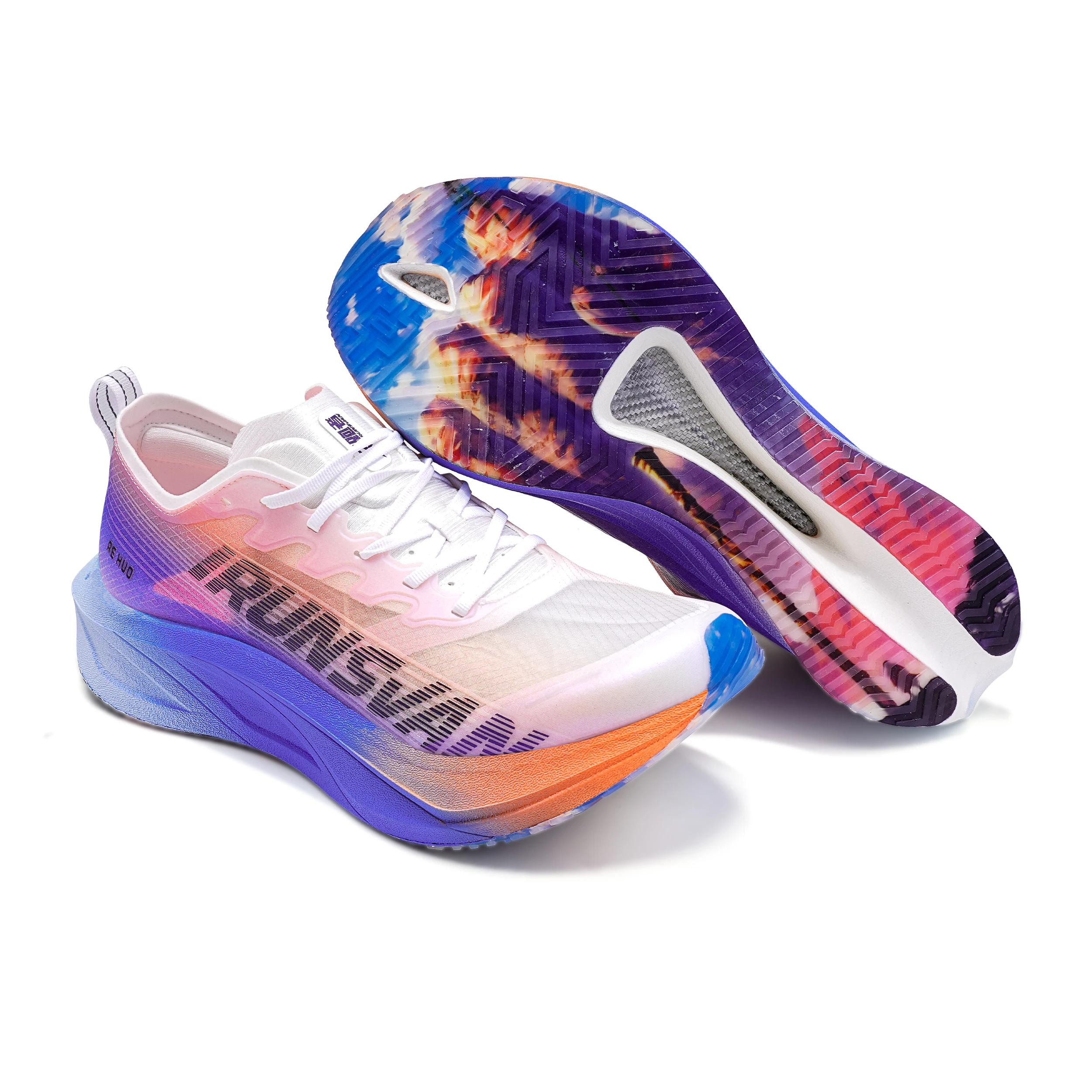 Chaussures de course sur route Marathon en plaque de carbone T800-IRUNSVAN baskets légères et respir