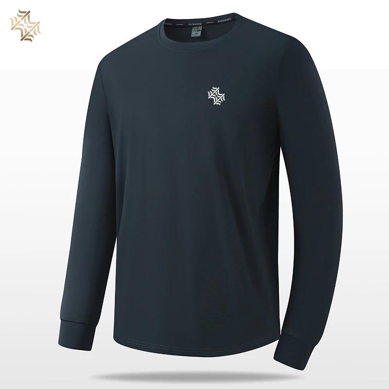SBWL-T-shirt à manches longues pour hommes et femmes, T-shirt ample respirant, Course à pied en plei