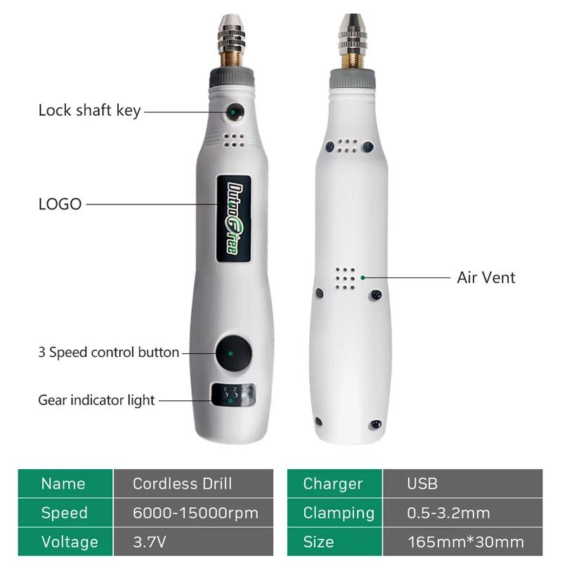 Stylo de gravure sans fil USB, Kit d'outils rotatifs pour le travail du bois, pour bijoux, métal, ve
