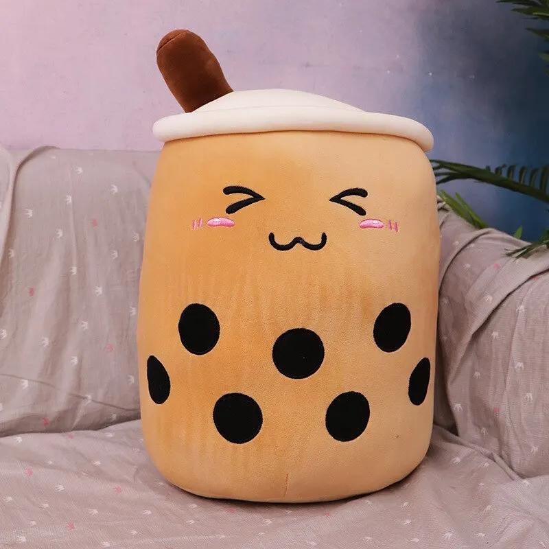 1Pcs Simulation Lait Tasse À Thé Oreiller En Peluche Jouet Petite Perle Thé Au Lait Mignon Drôle Pou