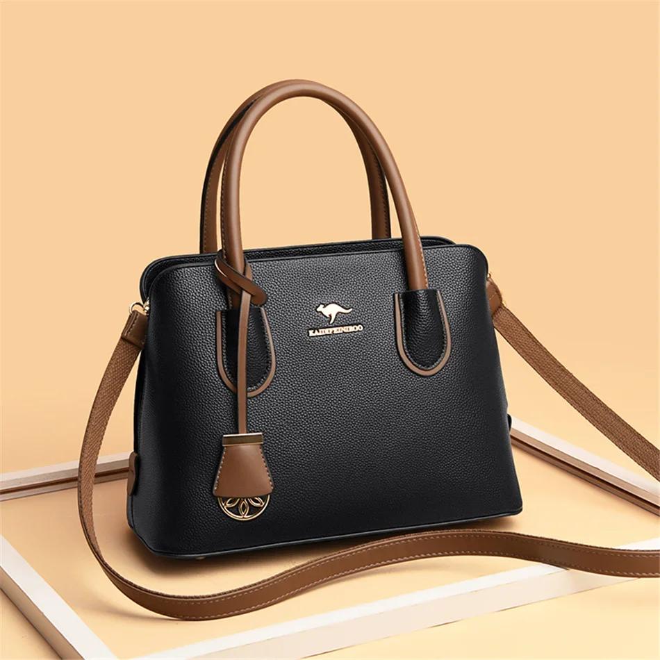 Sacs à main en cuir de luxe pour femmes, sacs à bandoulière design, fourre-tout de grande capacité,