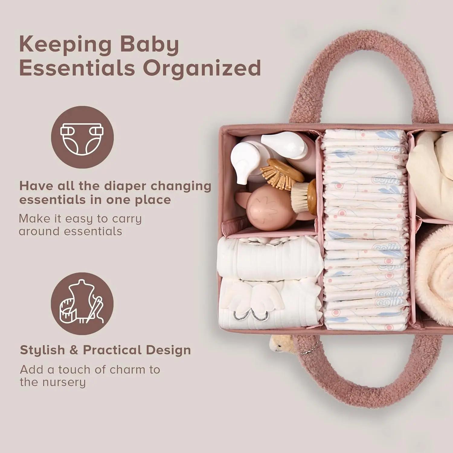 Organisateur de caddie à couches pour bébé, pour Table à langer, empiloirs et caddies en peluche, sa