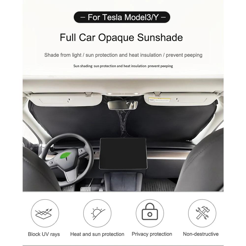 Pare-soleil de voiture pour Tesla modèle 3 Y 2017 – 2023, couverture de protection pour pare-brise,