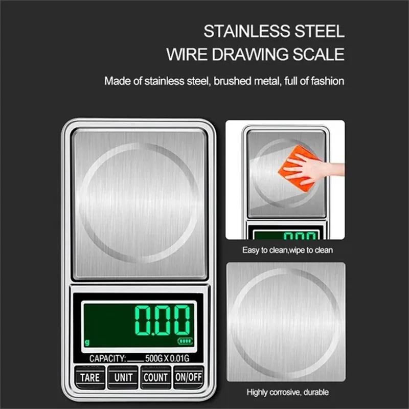 Mini Balance à bijoux de poche Portable, Rechargeable par USB, électronique numérique, haute précisi