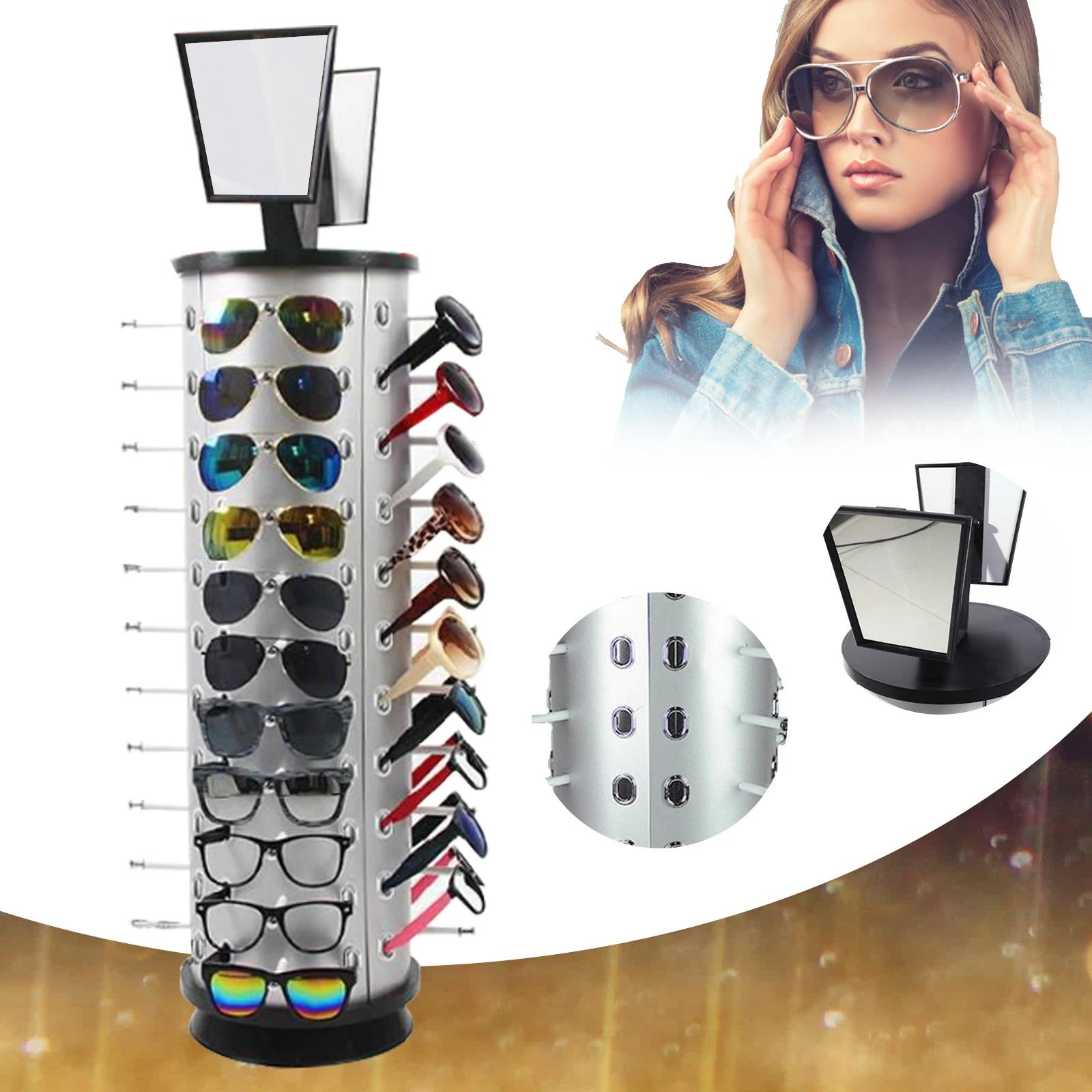 Présentoir à Lunettes Rotatif à 360 ° T1, Support d'Étagère Rotatif, Commercial, 44 Paires, Nouveau