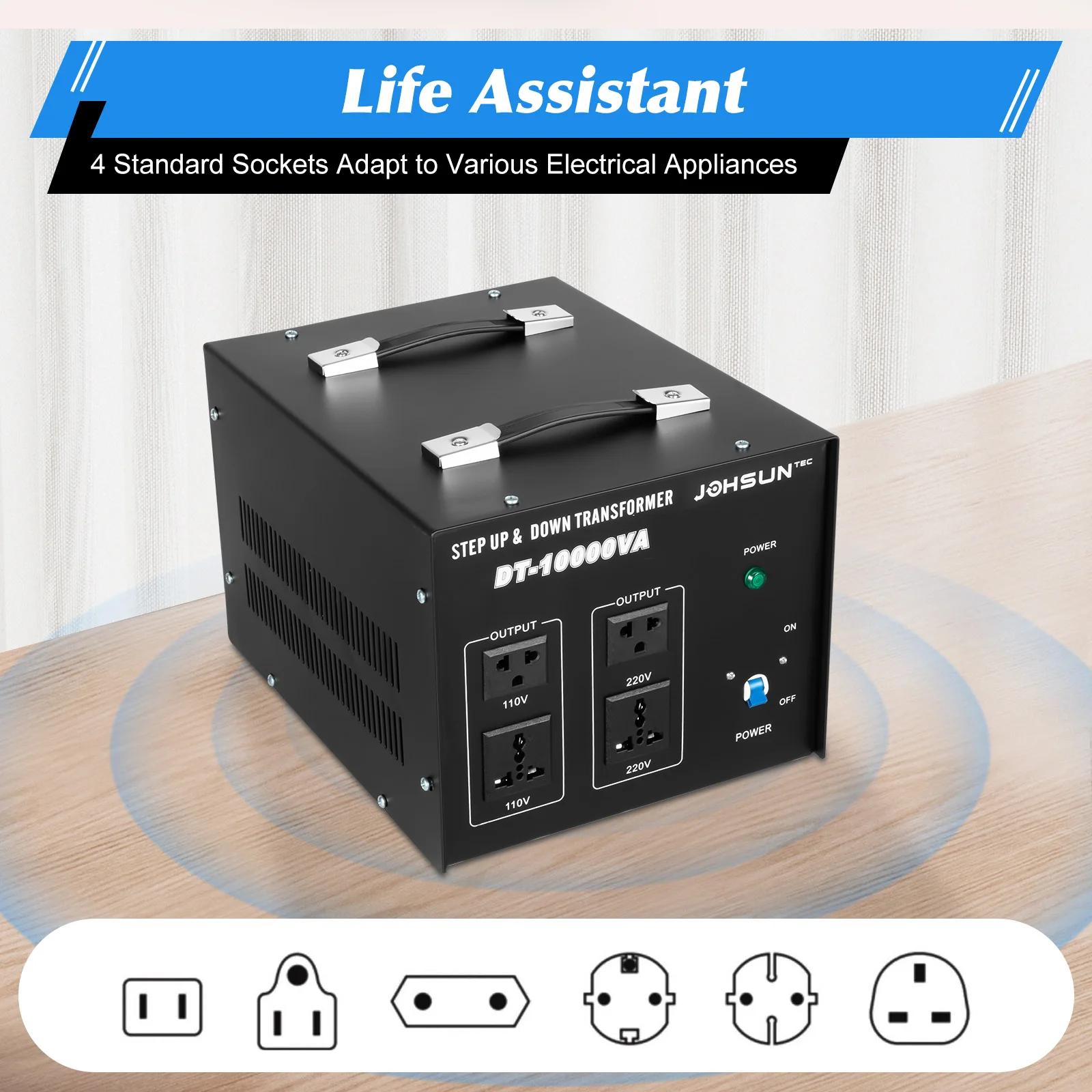 Convertisseur de tension portatif ST-10000 la conversion efficace avisée vers le haut et vers le bas