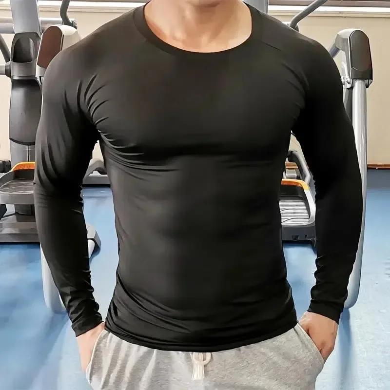 Hommes femmes enfants enfants garçon fille Compression course longue t-shirt Fitness Sport basket-ba