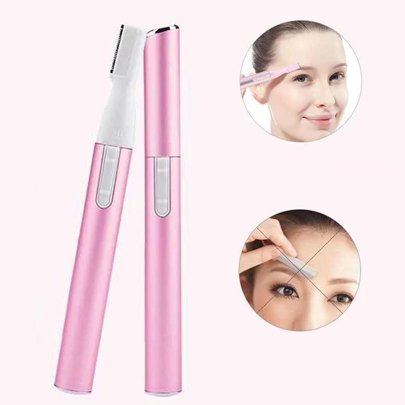 Tondeuse Mini rasoir électrique pour sourcils, épilateur pour le visage et le cou, flou, lèvres, cor