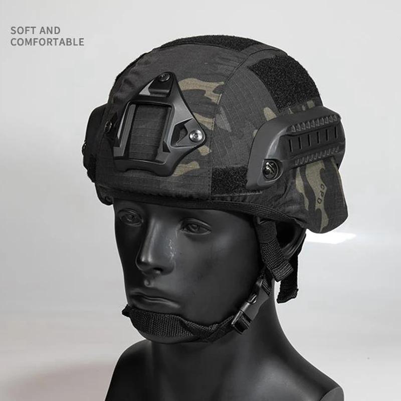 Housse de casque Multicam, housse de casque tactique Airsoft pour casque militaire MICH 2000, équipe