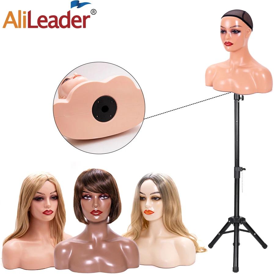 Tête de mannequin femme avec épaule tête de mannequin buste support de tête de perruque avec maquill
