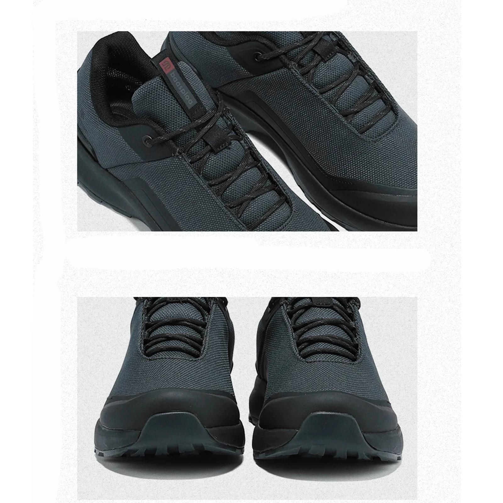 Baasploa – chaussures de randonnée en cuir Litchi pour hommes, baskets de trekking et d'escalade de
