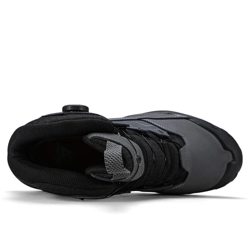HUMTTO chaussures de randonnée d'escalade en plein air pour hommes 2025 hiver baskets montantes anti