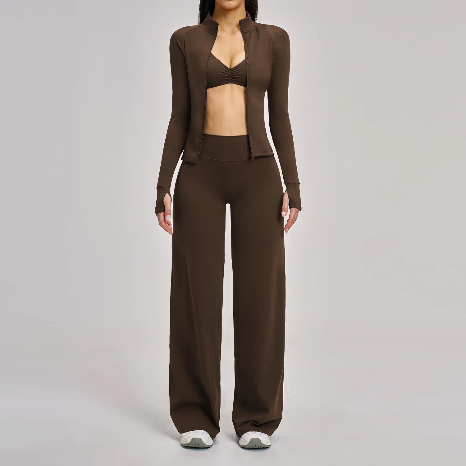 Ensemble de vêtements de sport pour la gym, 2/3 pièces, ensemble de yoga pour femmes, tenue de sport