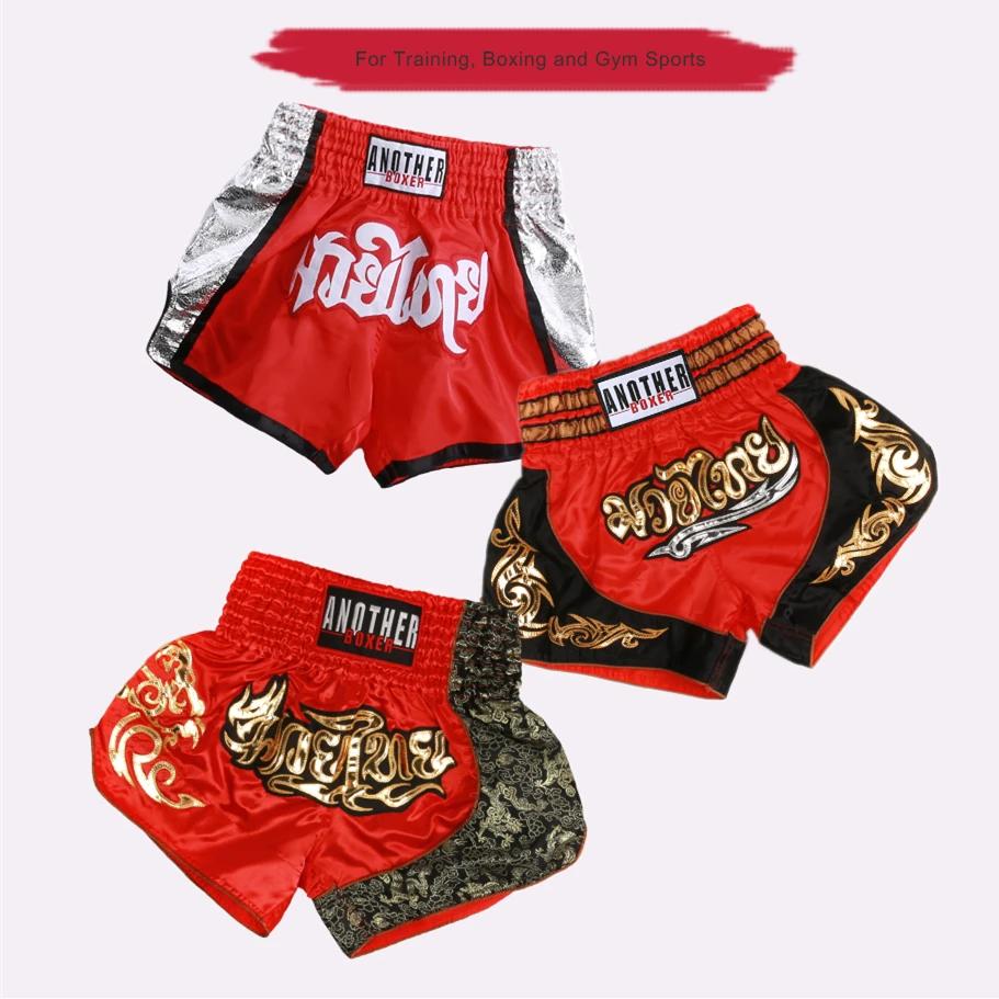 Short de combat de boxe pour hommes et femmes, short MMA Muay Thai de couleur Patchwork, vêtements d