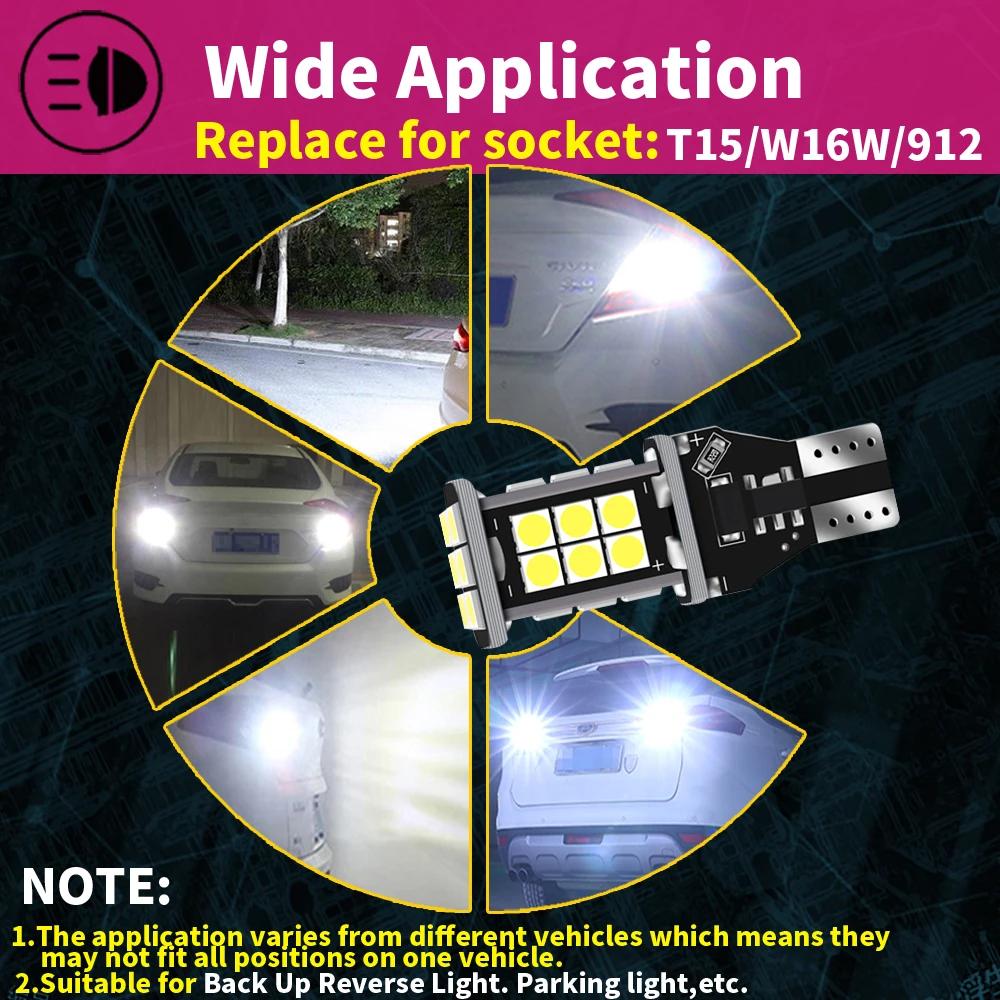 2 ampoules LED Canbus sans erreur T15 W16W, feu de recul pour Audi A4 A6 A7 A8 A3 B8 B6 8P RS5 C5 C6