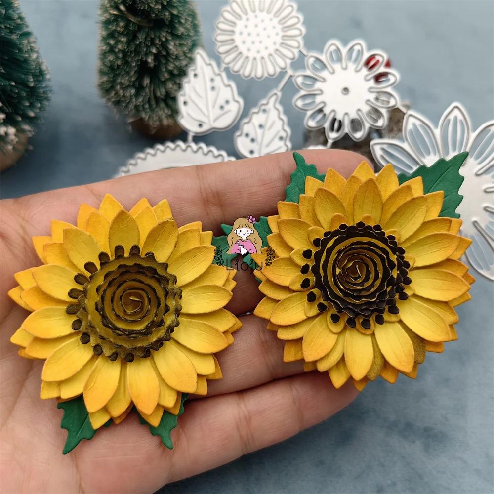 Matrices de découpe de pétales de fleurs de marguerite, pour bricolage, Scrapbooking, cartes de gauf