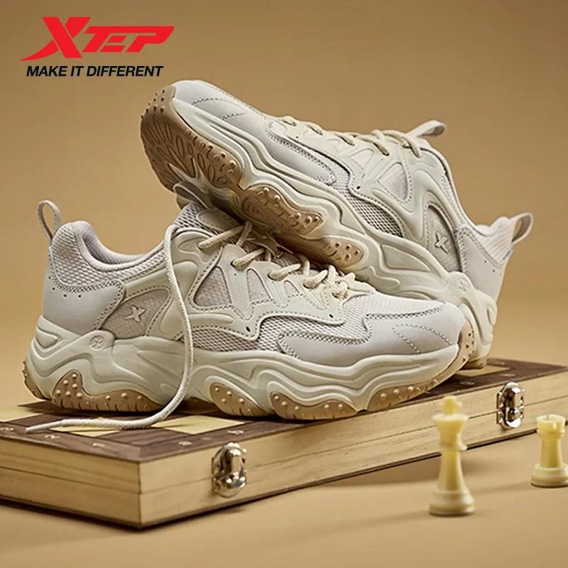 Xtep-Chaussures Décontractées en Maille Respirante pour Homme, Baskets de dehors ChimRetro, Semelle