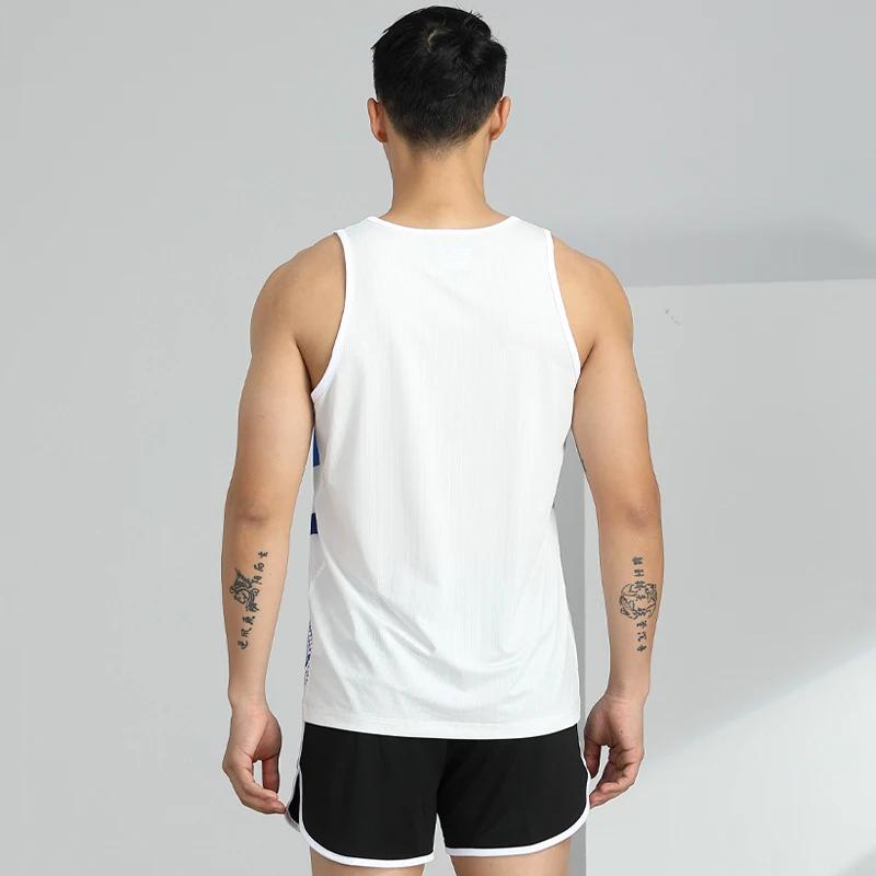 Survêtement homme jogging séchage rapide - Ensemble marathon gilet + short athlétisme fitness exercice