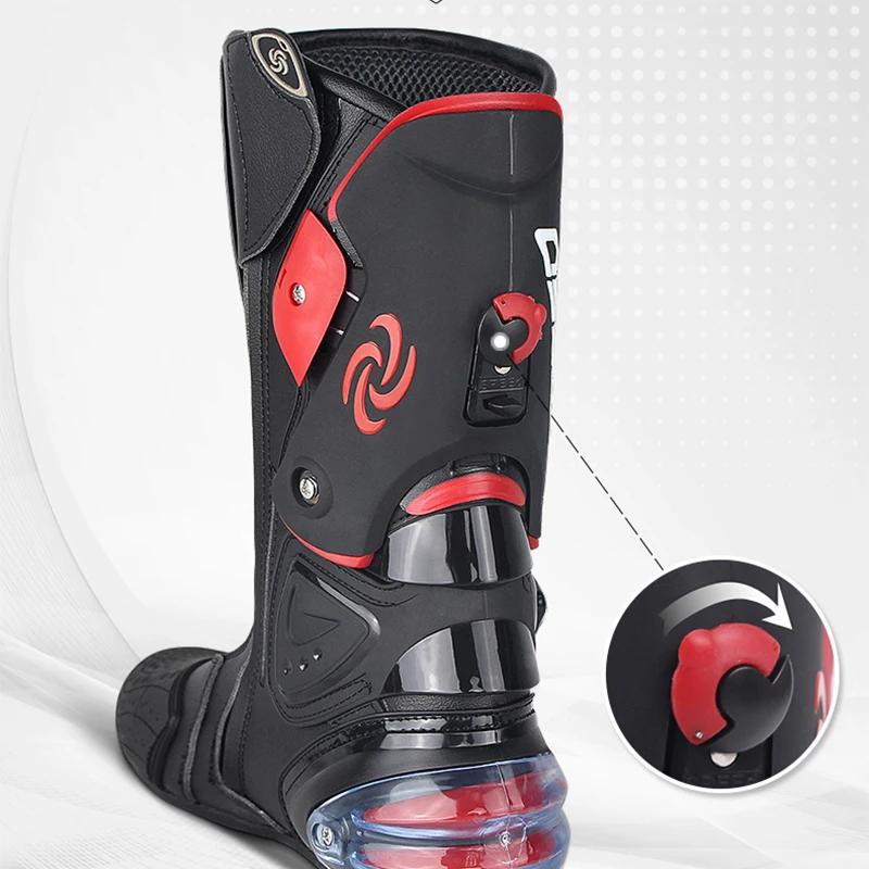 Riding Tribe hommes Moto bottes Moto course Motocross tout-terrain Moto Moto chaussures Botas Moto b