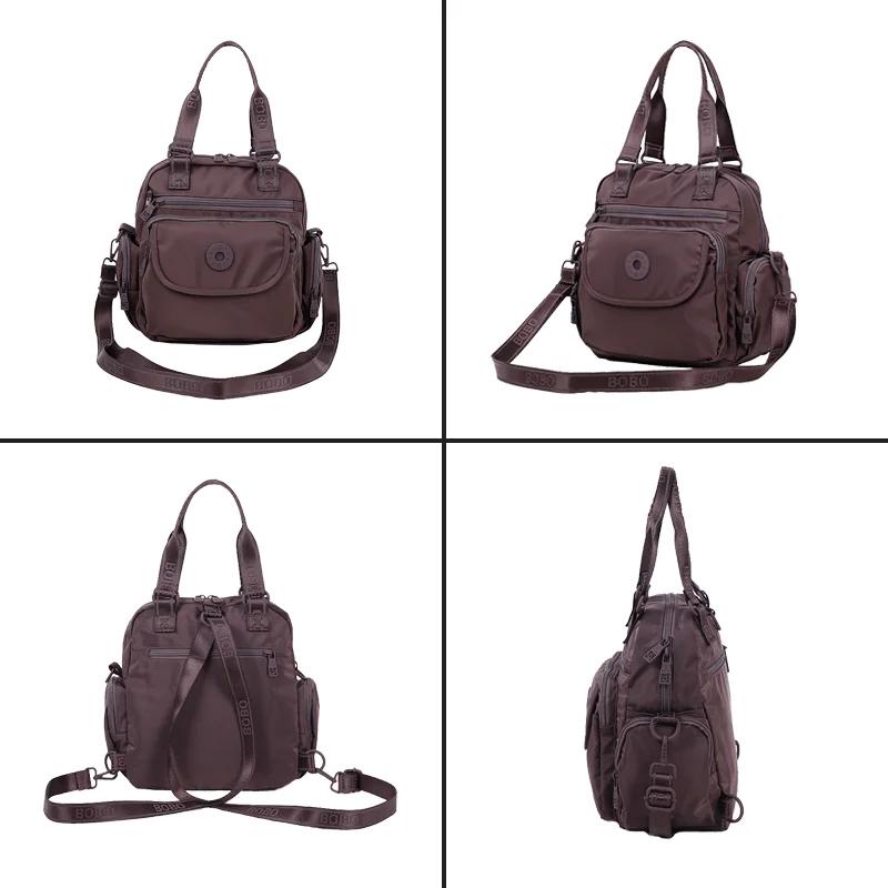 Sac à dos polyvalent et léger pour femmes, sac à bandoulière unisexe multi-poches, sacs Preppy léger
