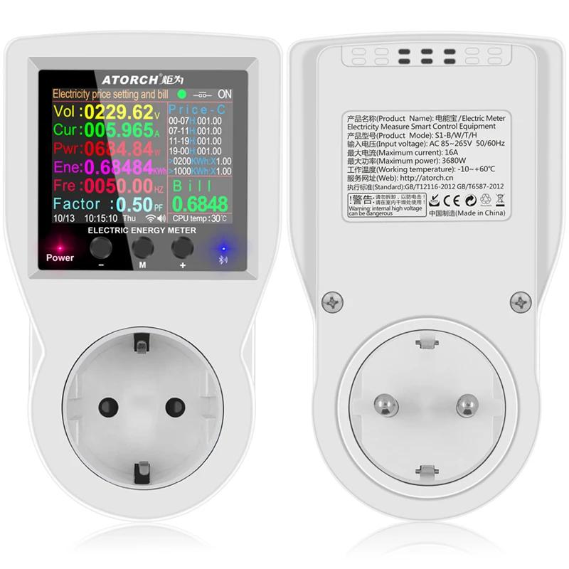AC 220V Tuya Smart Life WiFi prise numérique fréquence de puissance compteur d'énergie contrôleur de