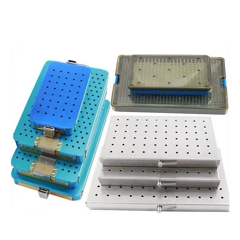 Boîte de stérilisation, outils chirurgicaux oculaires en silicone importés, boîte de stérilisation e