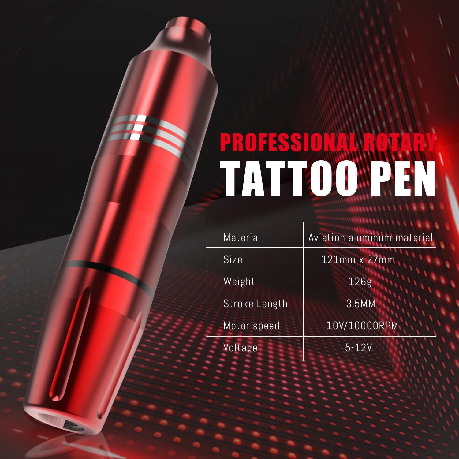 Nouveau Kit de pistolet de tatouage 55 pièces Kit de tatouage complet rotatif avec alimentation méla